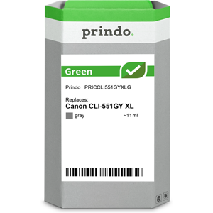 Prindo Green XL Cartouche d'encre Gris Original PRICCLI551GYXLG