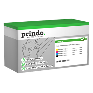 Prindo Green Rainbow Value Pack Noir(e) / Cyan / Magenta / Jaune Original PRTHPCF540AG