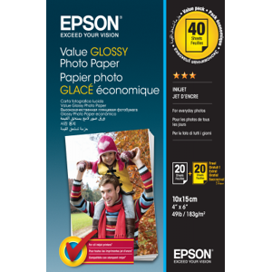 Epson Value Glossy Photo Papier Papier Blanc Original C13S400044