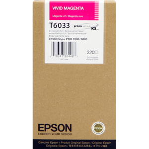 Epson T6033 Cartouche d'encre Magenta Original C13T603300