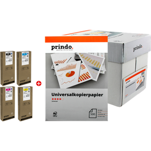 Epson + Prindo Universal Papier 2500 Blatt Value Pack Noir(e) / Cyan / Magenta / Jaune Original T945 MCVP