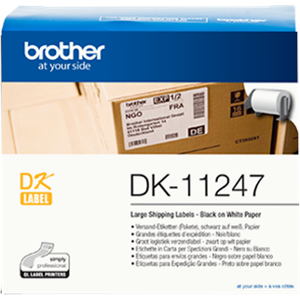 Brother Etiquettes Noir sur blanc Original DK-11247