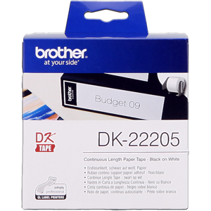 Brother Etiquettes Noir sur blanc Original DK-22205