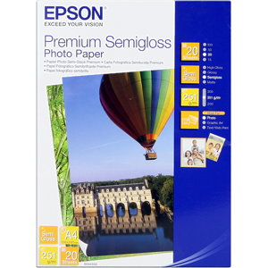 Epson Premium Semigloss 20 Blatt Papier Blanc Original S041332