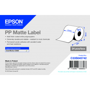 Epson S045742 Etiquettes Blanc Original C33S045742