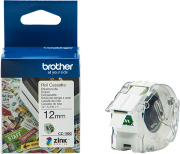 Brother 12 mm Etiquettes Blanc sur vert Original CZ-1002 Brother 12 mm Etiquettes Blanc sur vert Original CZ-1002
