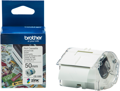 Brother 50 mm Etiquettes Blanc / Transparent Original CZ-1005 Brother 50 mm Etiquettes Blanc / Transparent Original CZ-1005