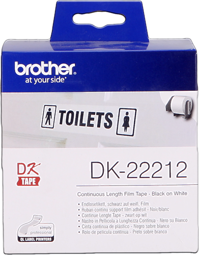 Brother Etiquettes Noir sur blanc Original DK-22212 Brother Etiquettes Noir sur blanc Original DK-22212