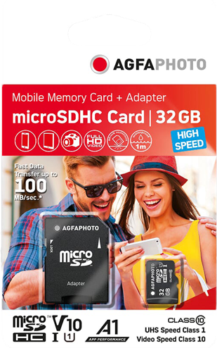 Agfa Photo Mobile MicroSDHC 32 GB UHS-I U1 Accessoires informatiques  Original 10581