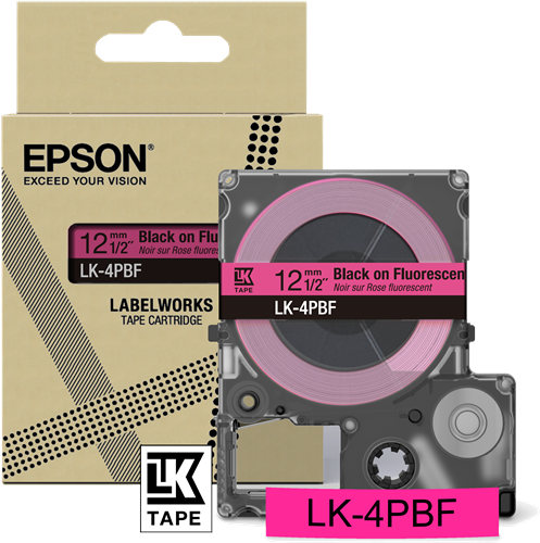 Epson C53S672100 Ruban Noir(e)SurRose Original LK-4PBF