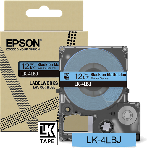 Epson C53S672080 Ruban Noir(e)SurBleu Original LK-4LBJ