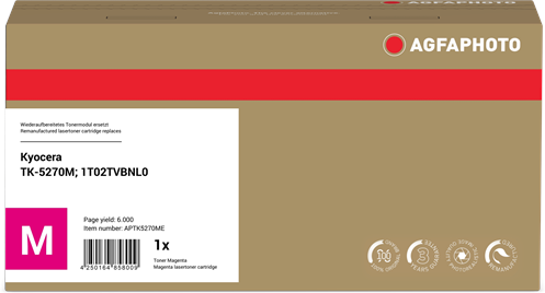 Agfa Photo  Toner Magenta Original APTK5270ME Agfa Photo  Toner Magenta Original APTK5270ME