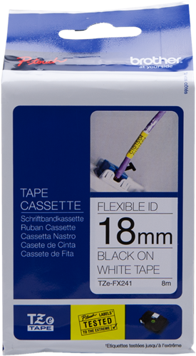 Brother TZ-FX241 Ruban Noir sur blanc Original TZe-FX241 Brother TZ-FX241 Ruban Noir sur blanc Original TZe-FX241