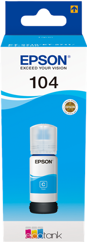 Epson 104 Cartouche d'encre Cyan Original C13T00P240 Epson 104 Cartouche d'encre Cyan Original C13T00P240