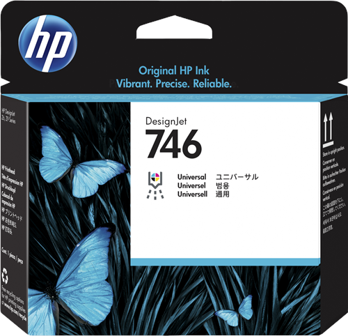 HP 746 Tête d'impression Plusieurs couleurs Original P2V25A