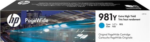 HP 981Y Cartouche d'encre Cyan Original L0R13A HP 981Y Cartouche d'encre Cyan Original L0R13A