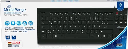 MediaRange Corded Keyboard Accessoires informatiques  Original MROS101 MediaRange Corded Keyboard Accessoires informatiques  Original MROS101