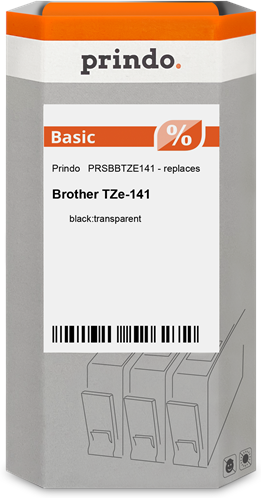 Prindo  Ruban Noir sur incolore Original PRSBBTZE141 Prindo  Ruban Noir sur incolore Original PRSBBTZE141