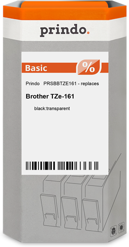 Prindo  Ruban Noir sur incolore Original PRSBBTZE161 Prindo  Ruban Noir sur incolore Original PRSBBTZE161