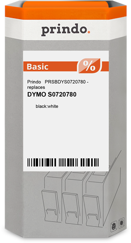 Prindo  Ruban Noir sur blanc Original PRSBDYS0720780 Prindo  Ruban Noir sur blanc Original PRSBDYS0720780
