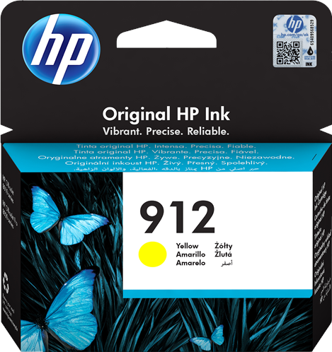 HP 912 Cartouche d'encre Jaune Original 3YL79AE