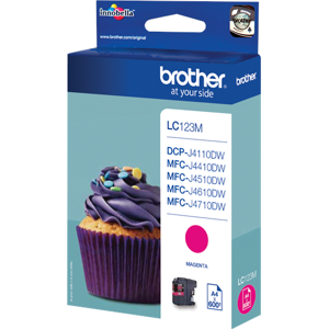 Brother LC-123 Cartouche d'encre Magenta Original LC123M