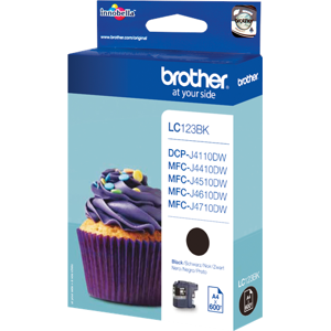 Brother LC-123 Cartouche d'encre Noir(e) Original LC123BK