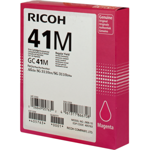 Ricoh 405763 Cartouche de Gel  Magenta Original GC41MHC