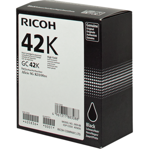 Ricoh 405836 Cartouche de Gel  Noir(e) Original GC 42 bk