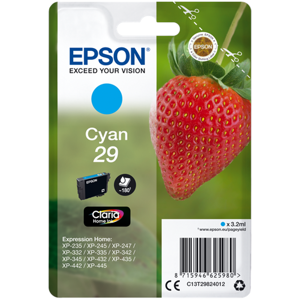 Epson 29 Cartouche d'encre Cyan Original C13T29824012