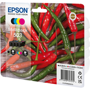 Epson 503 Multipack Noir(e) / Cyan / Magenta / Jaune Original C13T09Q64010