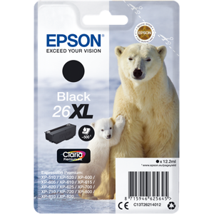 Epson 26 XL Cartouche d'encre Noir(e) Original C13T26214012