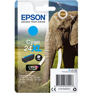 Epson 24 XL Cartouche d'encre Cyan Original C13T24324012