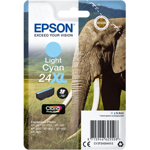 Epson 24 XL Cartouche d'encre Cyan (brillant) Original C13T24354012