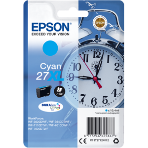 Epson 27 XL Cartouche d'encre Cyan Original C13T27124012