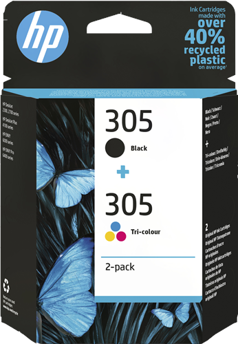 HP 305 Multipack Noir(e) / Plusieurs couleurs Original 6ZD17AE