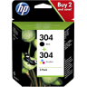 HP 304 Multipack Noir(e) / Plusieurs couleurs Original 3JB05AE