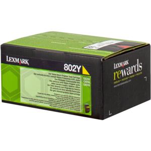 Lexmark 80C20Y0 Toner Jaune Original 802Y