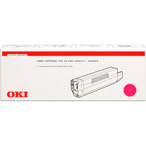 Oki Type C6m Toner Magenta Original 42127406