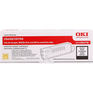 Oki C5650/5750 Toner Noir(e) Original 43865708