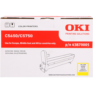 Oki C5650/5750 Tambour d'image Jaune Original 43870005