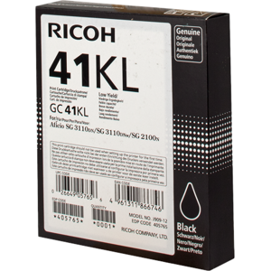 Ricoh 405765 Cartouche de Gel  Noir(e) Original GC41BKL