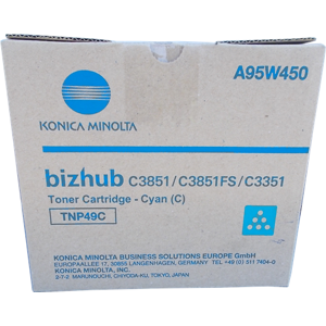 Konica Minolta TNP49C Toner Cyan Original A95W450