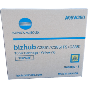 Konica Minolta TNP49Y Toner Jaune Original A95W250