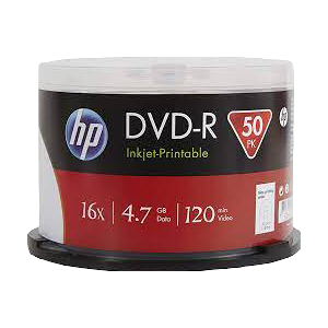 HP DVD-R 4.7GB/120Min/16x Cakebox (50 Disc) Accessoires informatiques  Original DME00025WIP