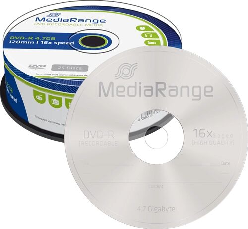 MediaRange DVD-R 4.7GB Accessoires informatiques  Original MR403 MediaRange DVD-R 4.7GB Accessoires informatiques  Original MR403