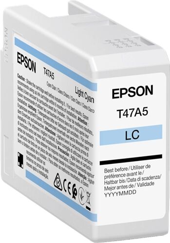 Epson T47A5 Cartouche d'encre Cyan (brillant) Original C13T47A500