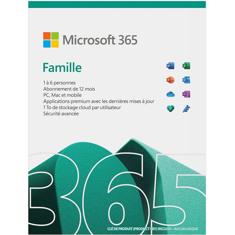 Microsoft 365 Famille - Appareils Illimités (nouvelle Version)