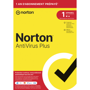 Symantec Norton Antivirus Plus 2024 - 1 Appareil 1 An - Abonnement Automatique