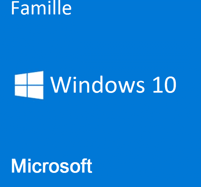 Microsoft Windows 10 Famille - (64 Bits)